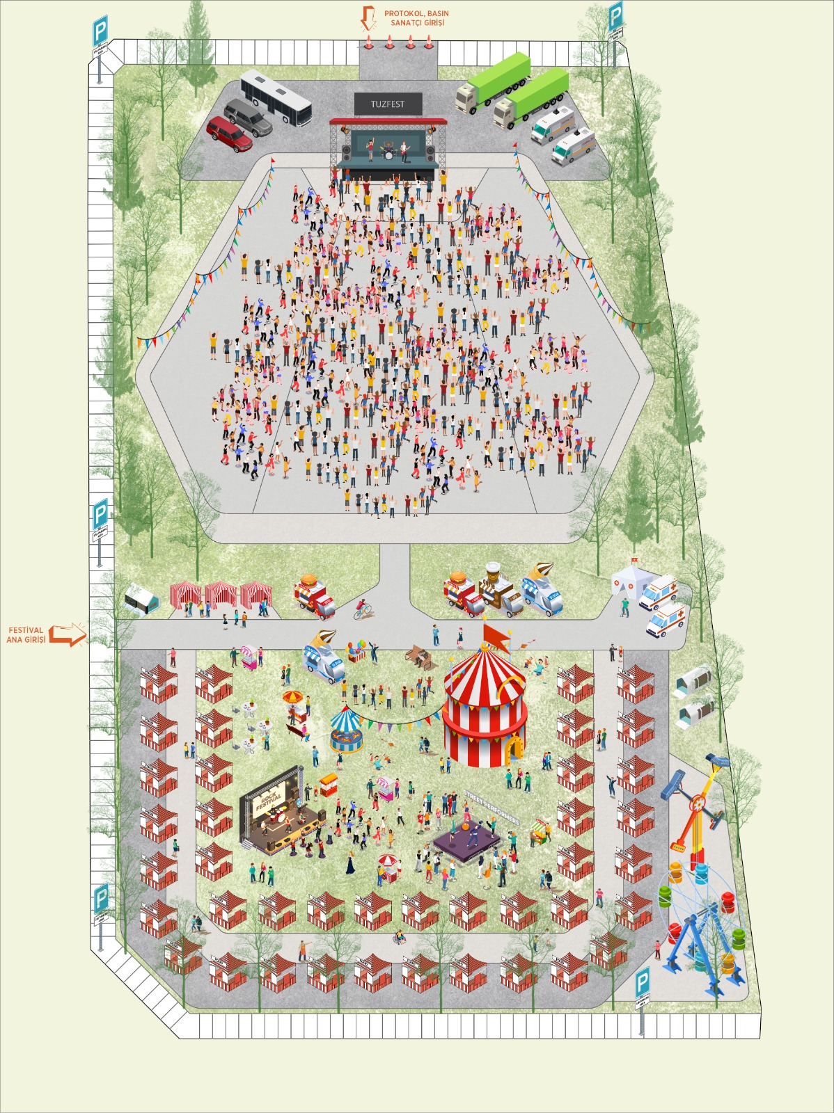 TUZFEST Festival Alanı Düzenleme Çalışması