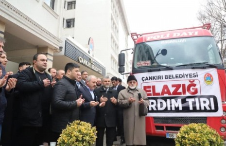 Çankırı’dan Elazığ’a Yardım Tırı Gönderildi