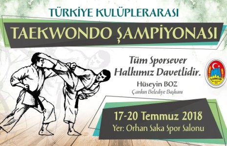 Türkiye Kulüplerarası Taekwondo Şampiyonası Çankırı’da