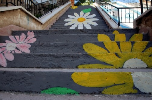 Çankırı’da Merdivenler Çiçek Açtı
