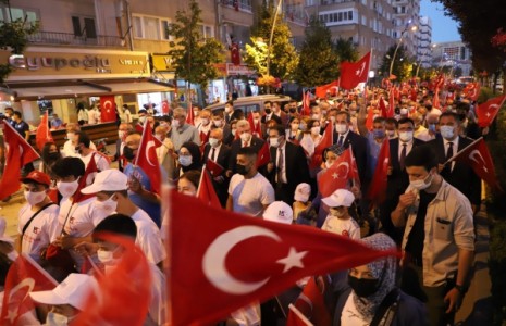 Çankırı Halkı Beş Yıl Sonra Yine 15 Temmuz Nöbetinde