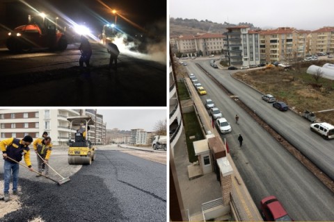 Belediyeden Yeni Yerleşim Bölgelerine Asfalt Hizmeti