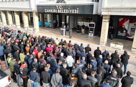Çankırı Belediyesinde 12 Mart Mesaisi İstiklal Marşı ile Başladı
