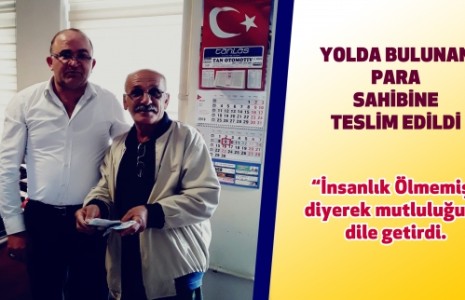 Çankırı’da Bulunan Para, Sahibine Teslim Edildi