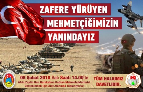 Vatansever Çankırılılar Afrin’deki Mehmetçik İçin Toplanıyor