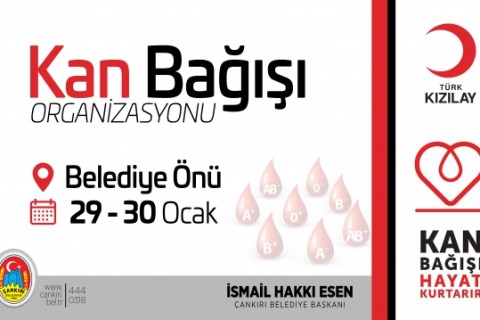 Çankırı Belediyesi’nden Kan Bağışına Davet