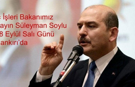 Bakan Soylu Çankırı'ya Geliyor