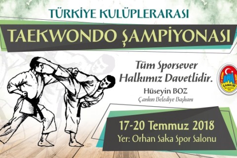 Türkiye Kulüplerarası Taekwondo Şampiyonası Çankırı’da