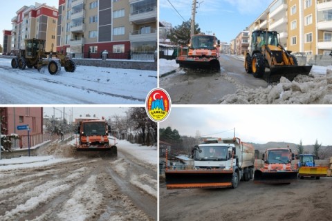 Çankırı Belediyesi Ekip ve Ekipmanı ile Kışa Hazır