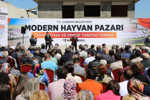 Çankırı’da Modern Hayvan Pazarı’nın Temel Atma Töreni Yapıldı