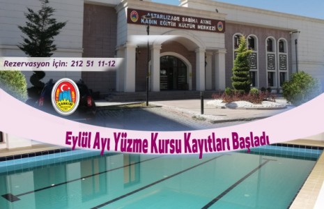 Eylül Ayı Yüzme Kursu Kayıtları Başladı