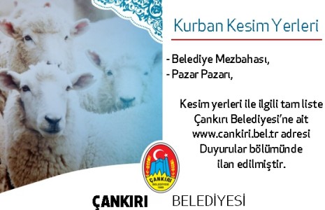 Kurban Kesim Yerleri ve Ücretleri Açıklandı