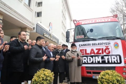 Çankırı’dan Elazığ’a Yardım Tırı Gönderildi