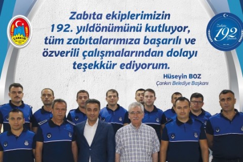 Zabıta Teşkilatının 192. Kuruluş Yıldönümünü Kutladı