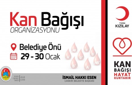 Çankırı Belediyesi’nden Kan Bağışına Davet