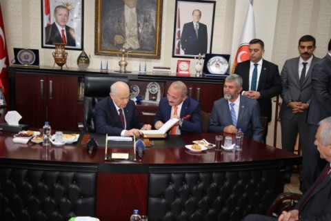 MHP Lideri Bahçeli, Çankırı Belediyesi’ni Ziyaret Etti