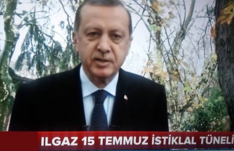 Cumhurbaşkanı Erdoğan İstanbul'dan Bağlandı