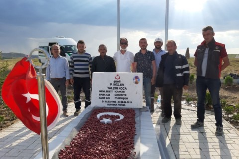 Şehit Yalçın Koca’nın Kabri Bakıma Alındı