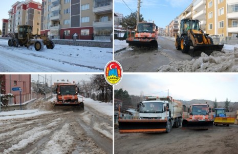 Çankırı Belediyesi Ekip ve Ekipmanı ile Kışa Hazır