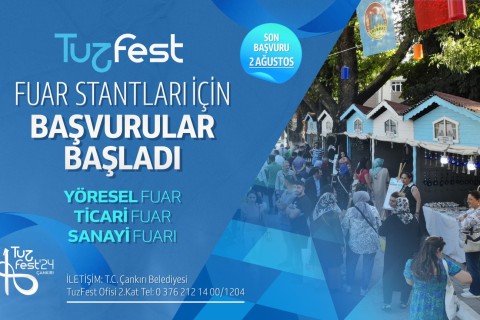 TUZFEST Fuar Stantları İçin Başvurular Başladı