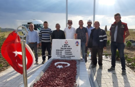 Şehit Yalçın Koca’nın Kabri Bakıma Alındı