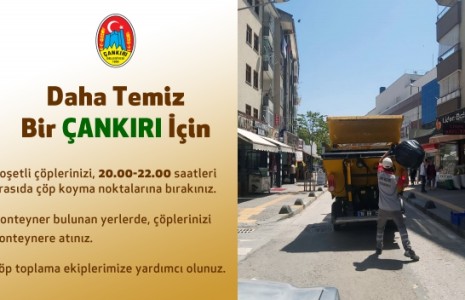 Çankırı Belediyesi’nden Poşetli Çöp Çıkarma Uyarısı