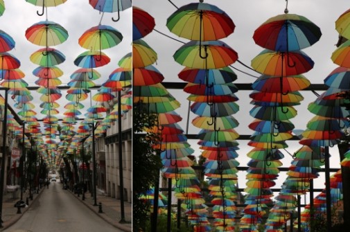 Çankırı’nın Şemsiyeli Sokak’ı Şemsiyelerine Kavuştu